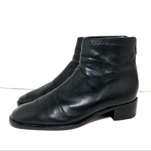 Vintage Cole Haan Black Leather Ankle Boots Sz 7B